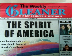 JAMAICA WEEKLY GLEANER (13 Weeks) 

JAMAICA WEEKLY GLEANER (13 Weeks): available at Sam's Caribbean Marketplace, the Caribbean Superstore for the widest variety of Caribbean food, CDs, DVDs, and Jamaican Black Castor Oil (JBCO). 
